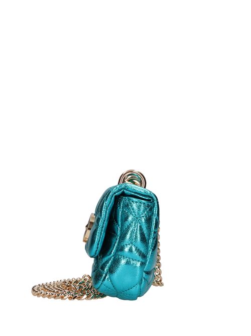 Laminated leather bag LA CARRIE | SHINY MINIBLU
